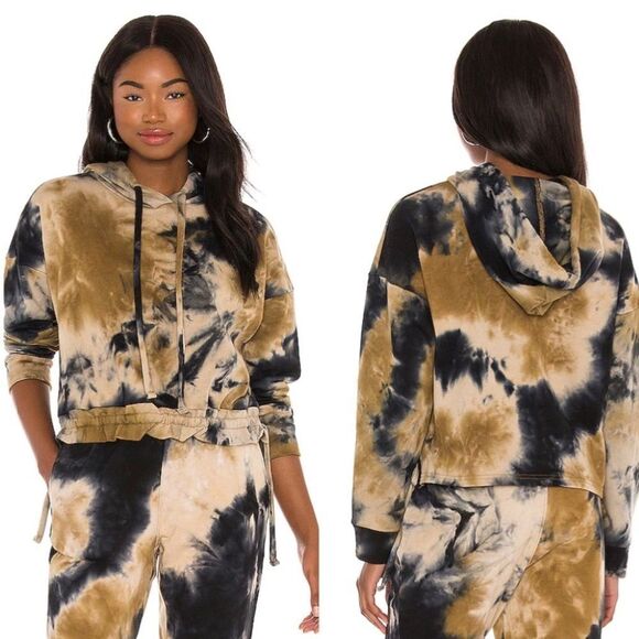 BLANK NYC Split Drawstring Hem Tie Dye Pullover Hoody Gotta Be You Size Large - Picture 4 of 9